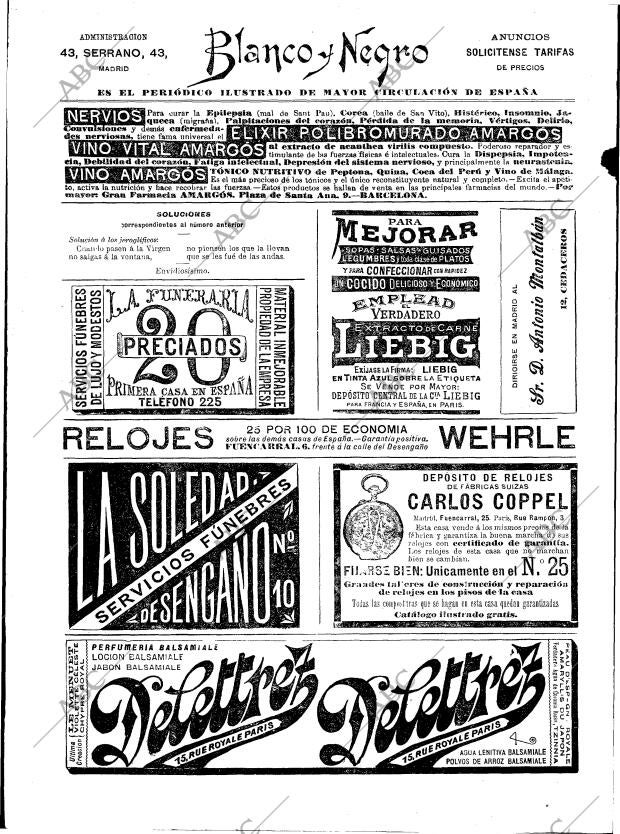BLANCO Y NEGRO MADRID 24-06-1899 página 2