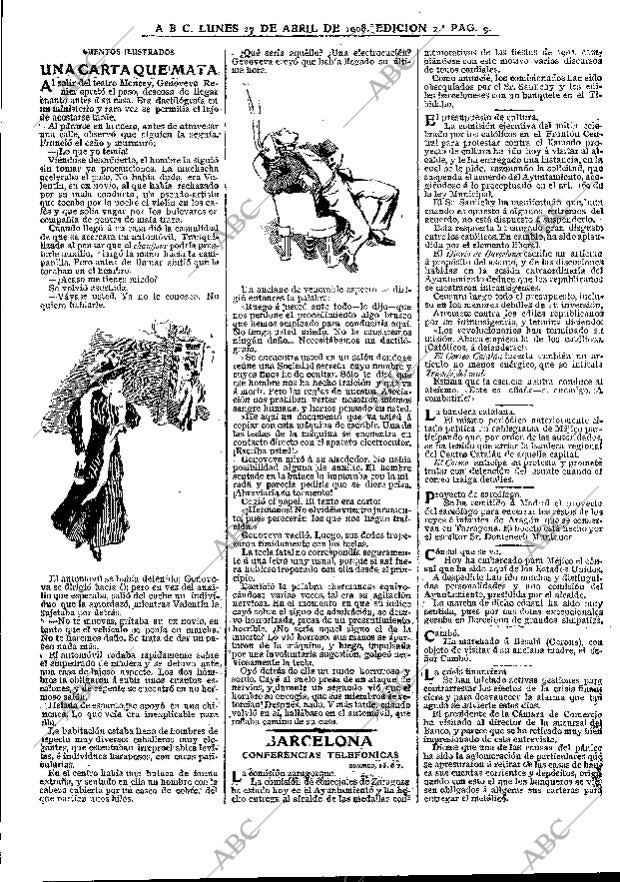 ABC MADRID 27-04-1908 página 9