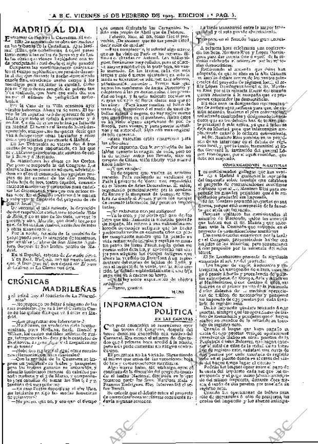 ABC MADRID 26-02-1909 página 5