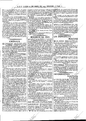 ABC MADRID 26-04-1909 página 5