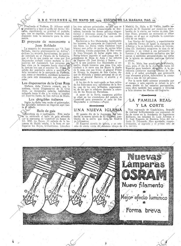 ABC MADRID 29-05-1925 página 10