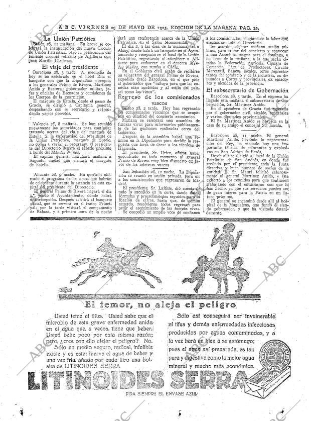 ABC MADRID 29-05-1925 página 12