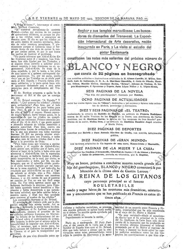 ABC MADRID 29-05-1925 página 27