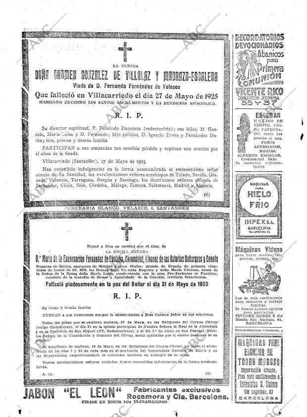 ABC MADRID 29-05-1925 página 36
