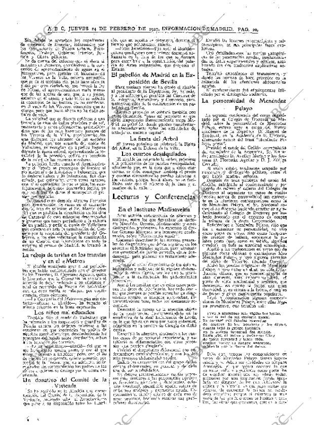 ABC MADRID 24-02-1927 página 20