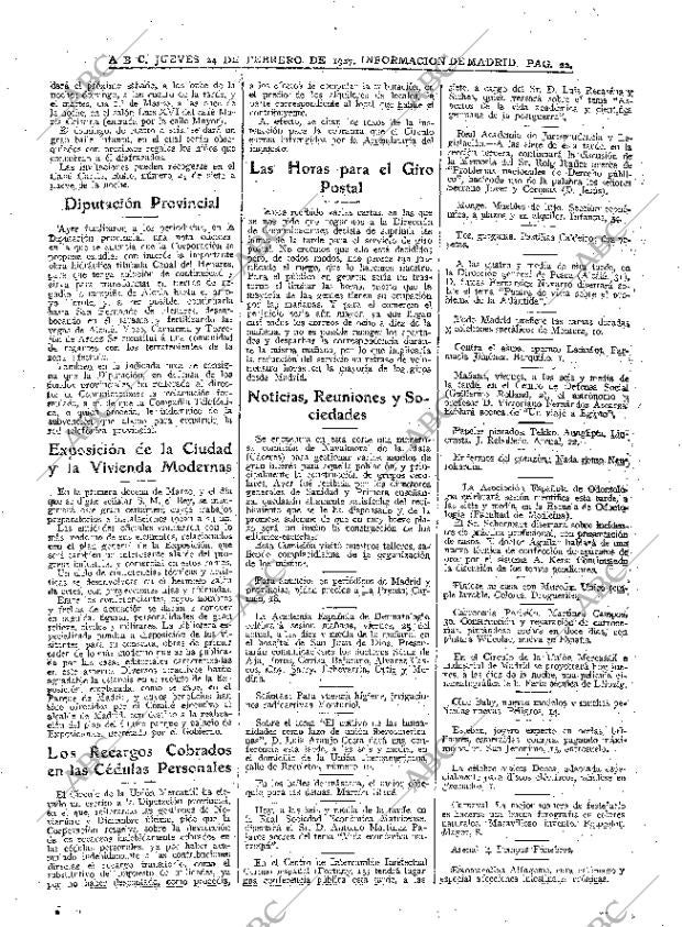 ABC MADRID 24-02-1927 página 22