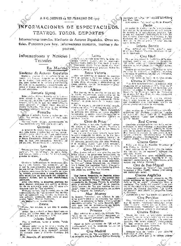 ABC MADRID 24-02-1927 página 32