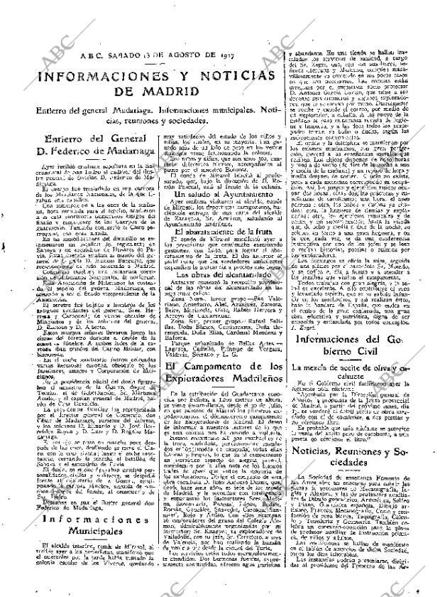 ABC MADRID 13-08-1927 página 19