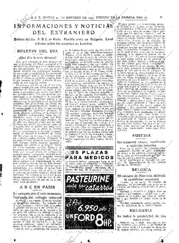 ABC MADRID 14-02-1935 página 37