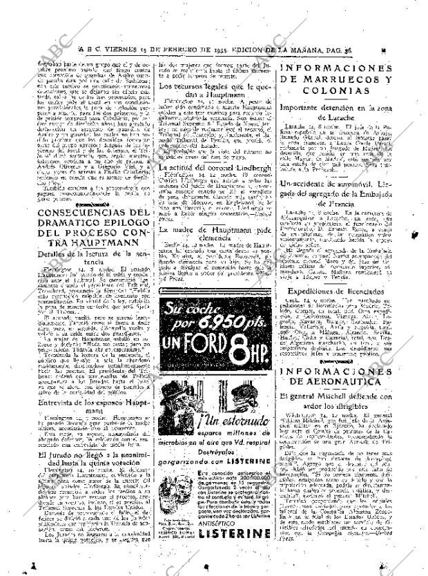 ABC MADRID 15-02-1935 página 36