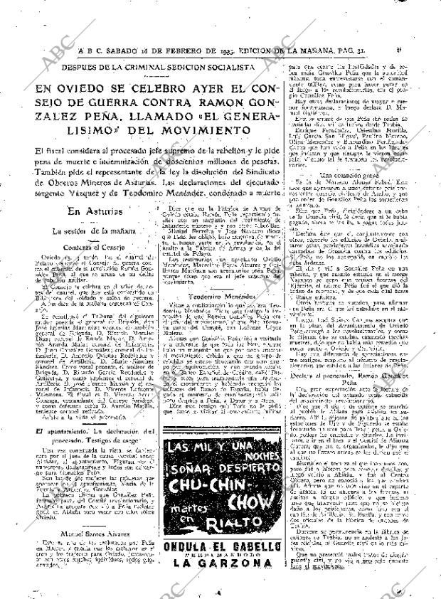 ABC MADRID 16-02-1935 página 31