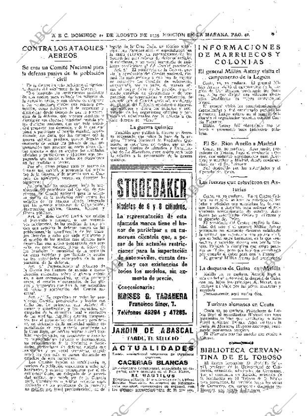 ABC MADRID 11-08-1935 página 40