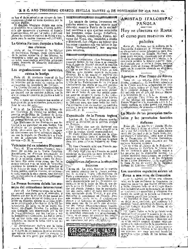 ABC SEVILLA 29-11-1938 página 10