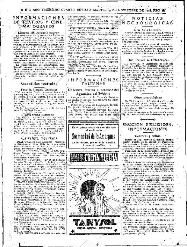 ABC SEVILLA 29-11-1938 página 20