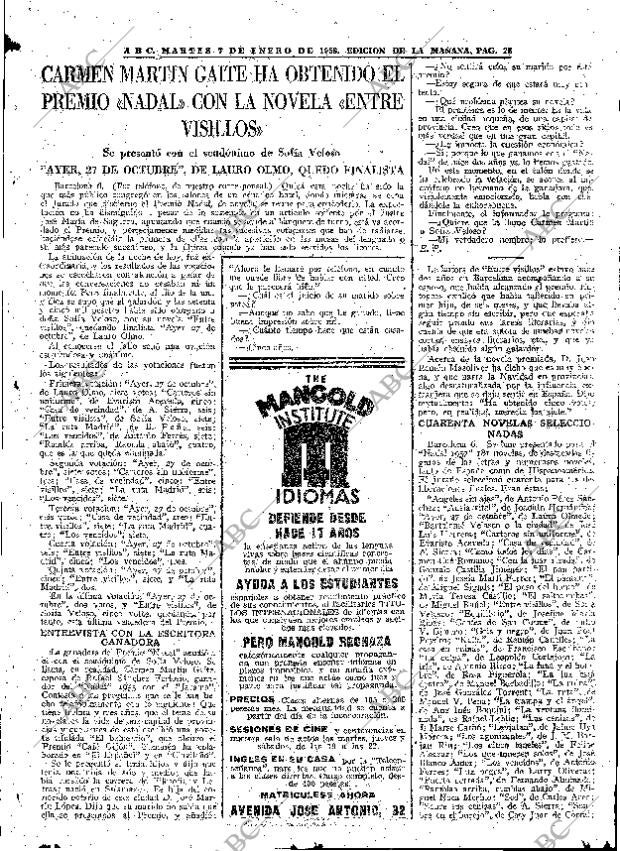 ABC MADRID 07-01-1958 página 25