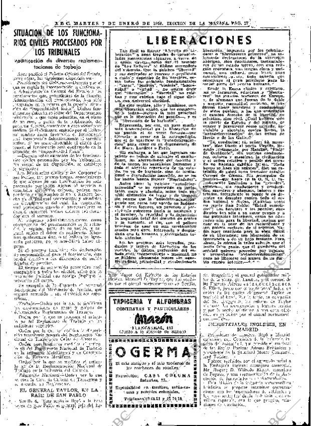 ABC MADRID 07-01-1958 página 27