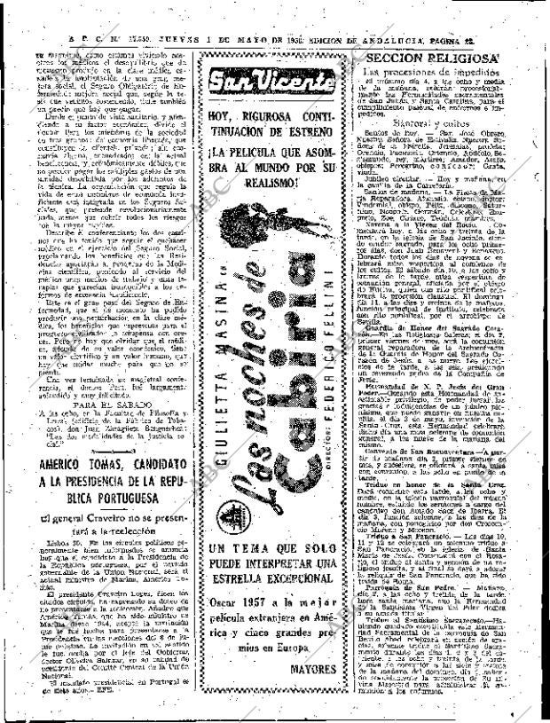 ABC SEVILLA 01-05-1958 página 28