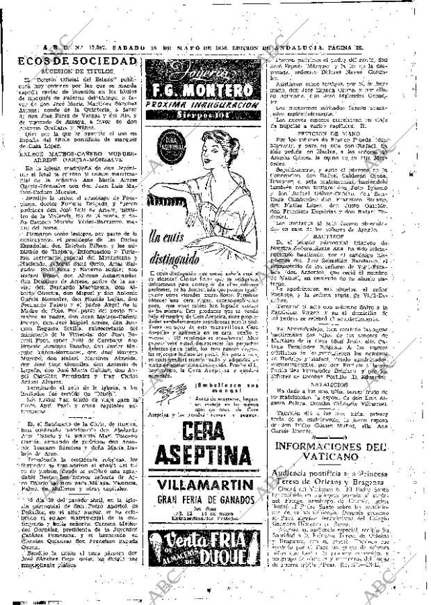 ABC SEVILLA 10-05-1958 página 28