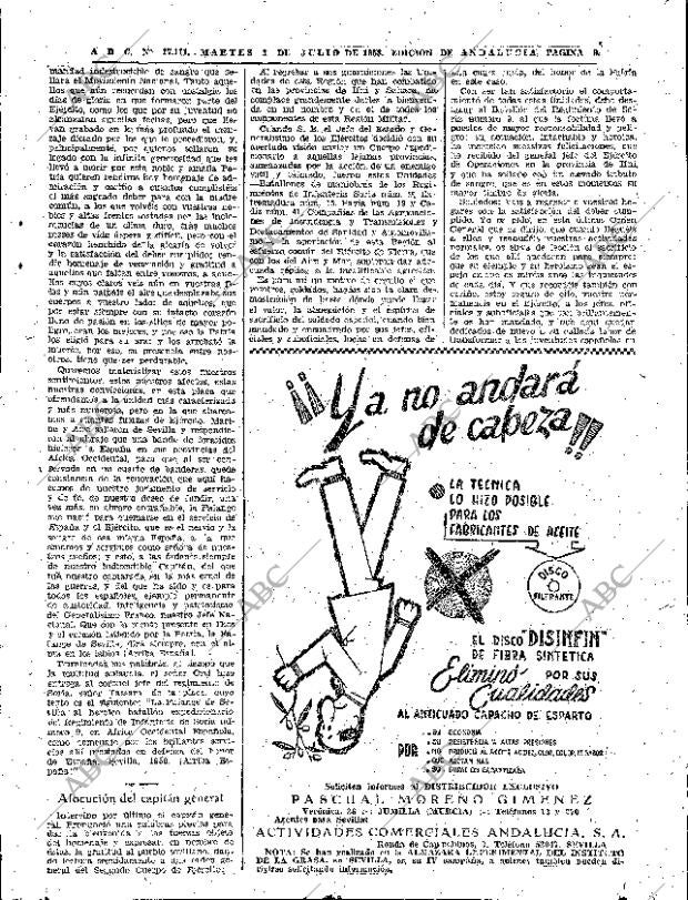 ABC SEVILLA 01-07-1958 página 9