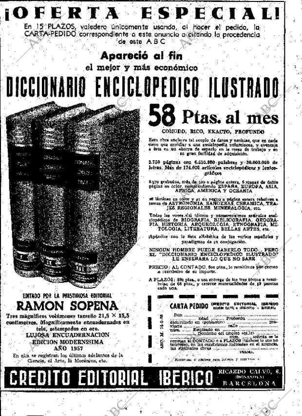 ABC MADRID 14-09-1958 página 22