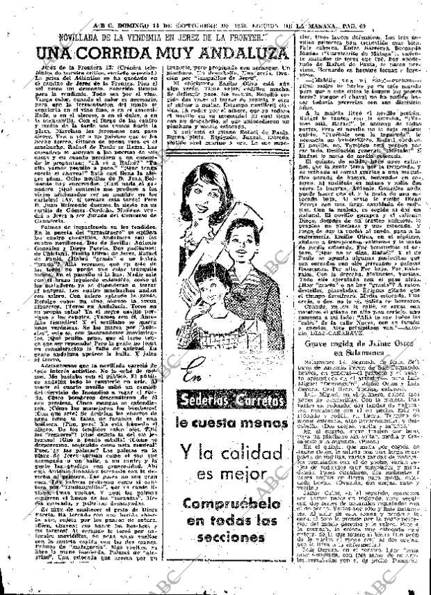 ABC MADRID 14-09-1958 página 69