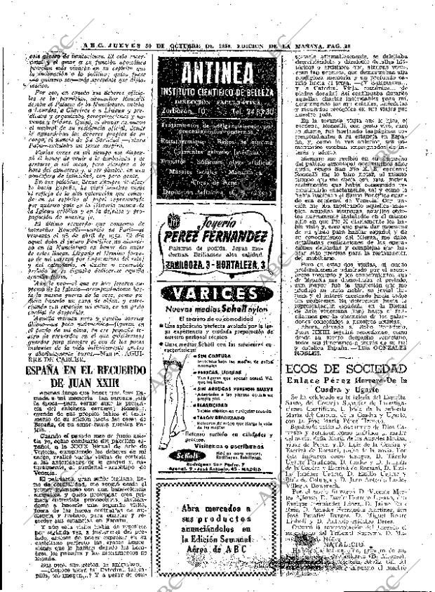 ABC MADRID 30-10-1958 página 38