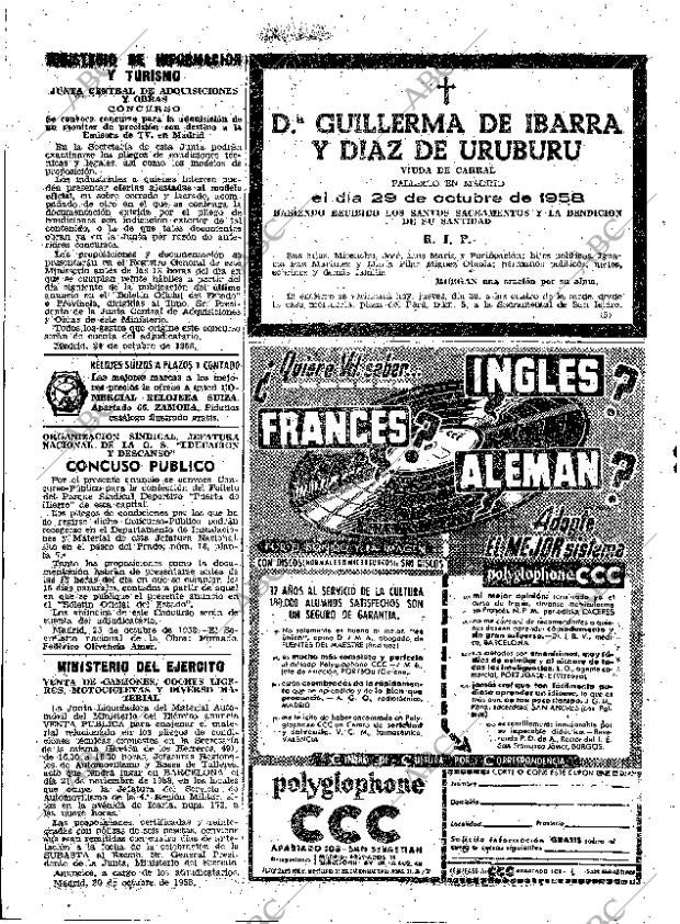 ABC MADRID 30-10-1958 página 78