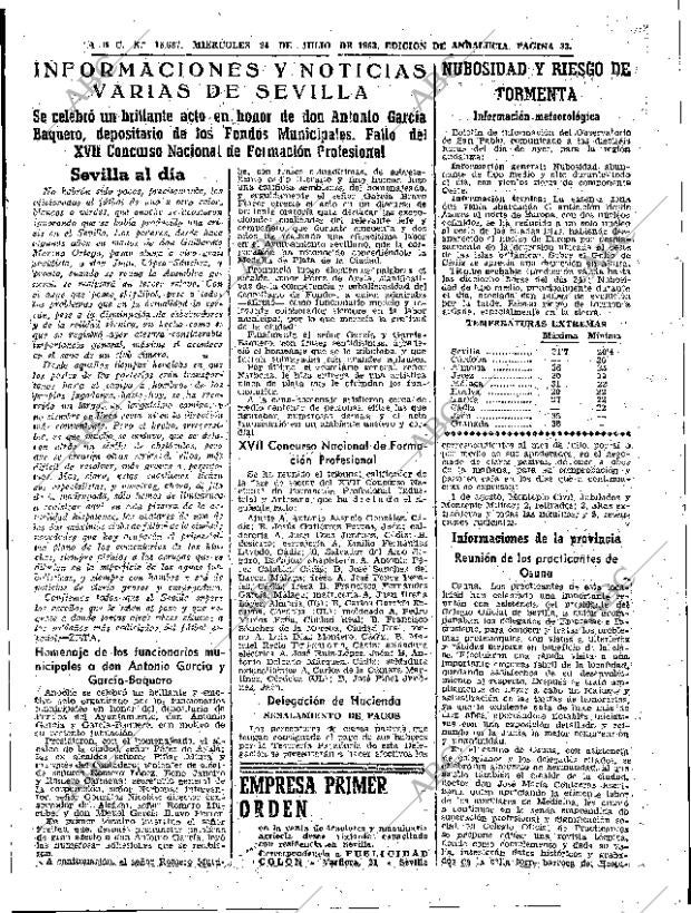 ABC SEVILLA 24-07-1963 página 33