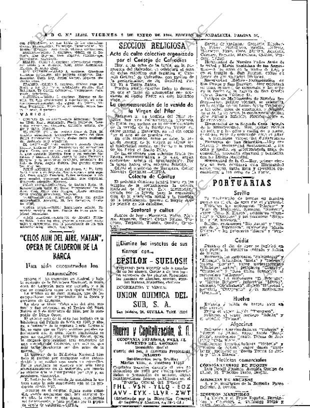 ABC SEVILLA 03-01-1964 página 56
