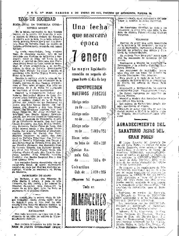 ABC SEVILLA 04-01-1964 página 54