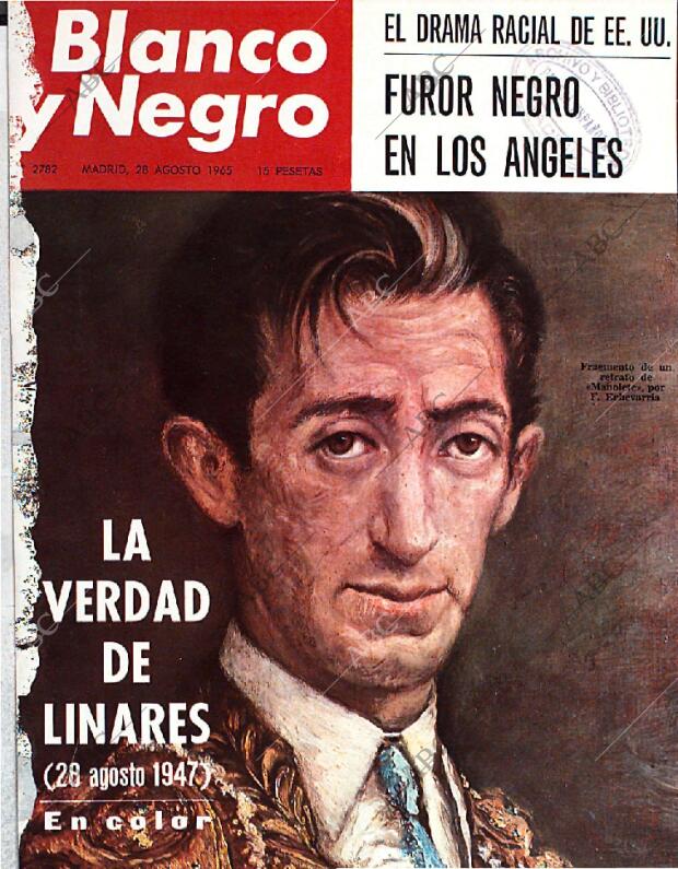BLANCO Y NEGRO MADRID 28-08-1965 página 1