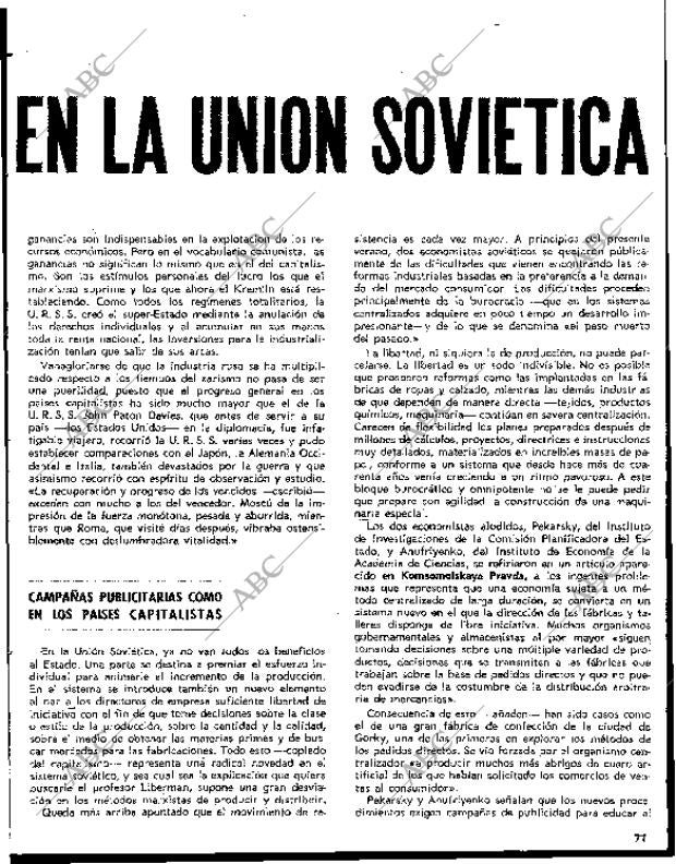 BLANCO Y NEGRO MADRID 28-08-1965 página 77