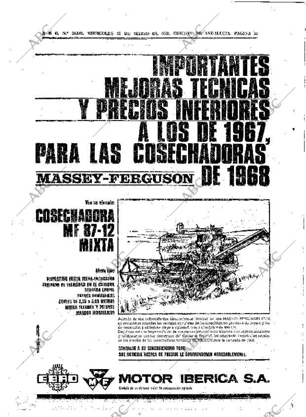 ABC SEVILLA 27-03-1968 página 56