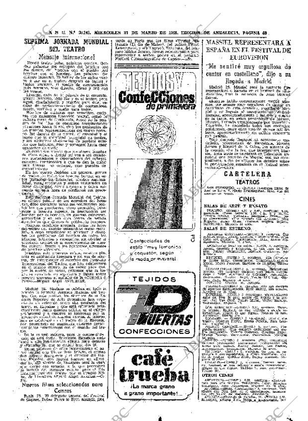 ABC SEVILLA 27-03-1968 página 69