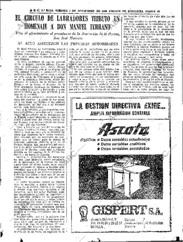 ABC SEVILLA 01-11-1968 página 43
