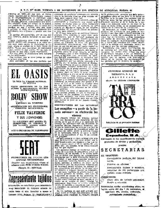 ABC SEVILLA 01-11-1968 página 66