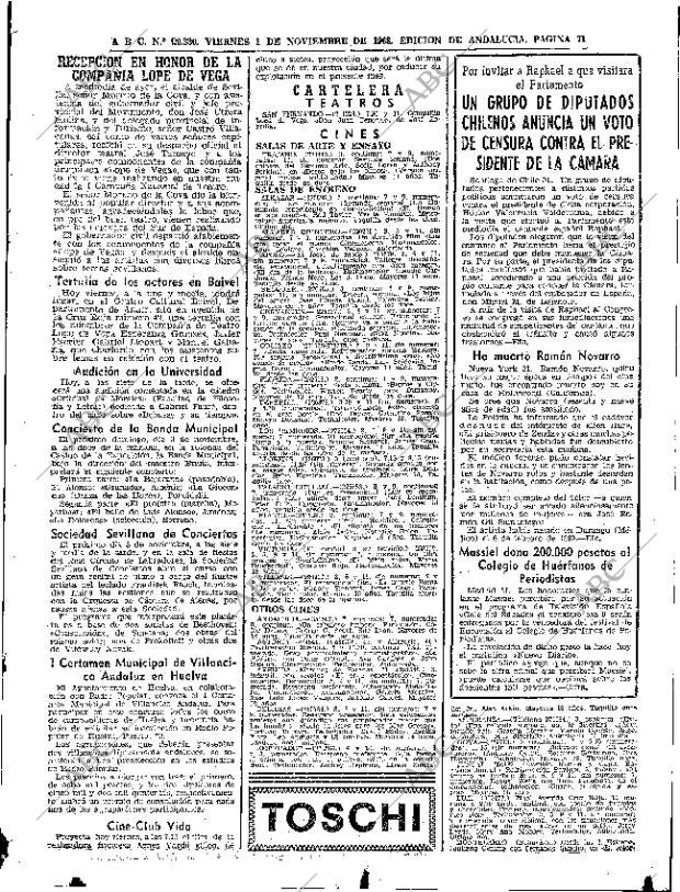 ABC SEVILLA 01-11-1968 página 71