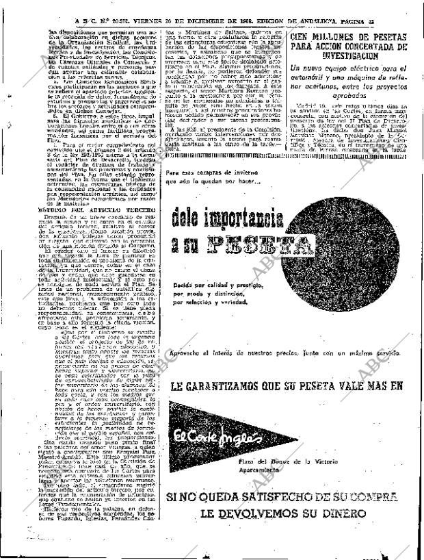ABC SEVILLA 20-12-1968 página 43