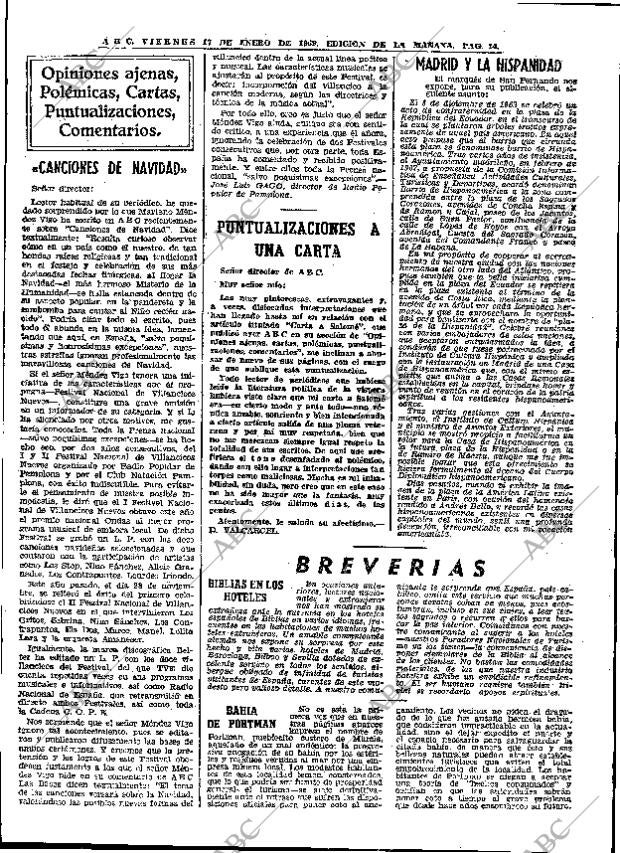 ABC MADRID 17-01-1969 página 14