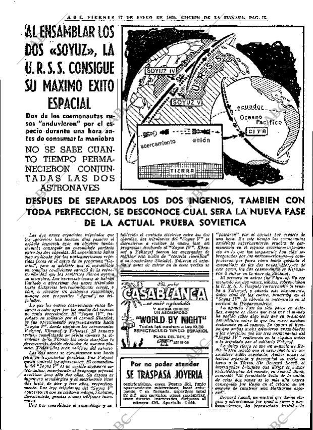 ABC MADRID 17-01-1969 página 15