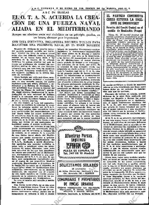 ABC MADRID 17-01-1969 página 17