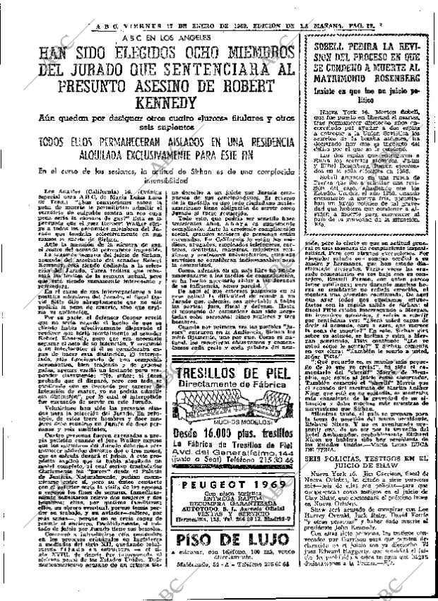 ABC MADRID 17-01-1969 página 19