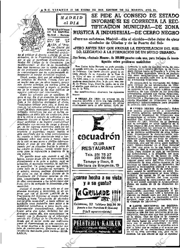 ABC MADRID 17-01-1969 página 39