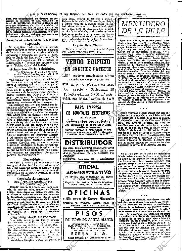 ABC MADRID 17-01-1969 página 42