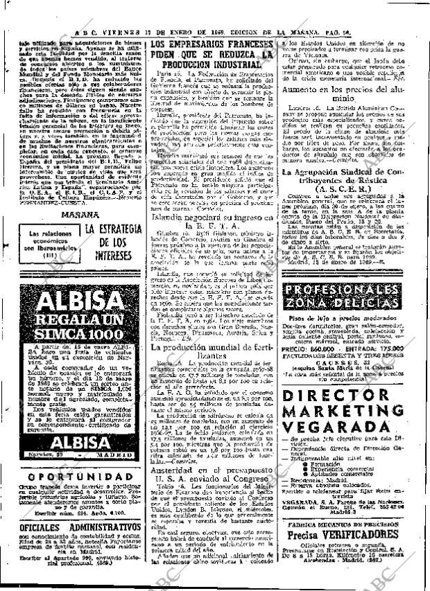 ABC MADRID 17-01-1969 página 50