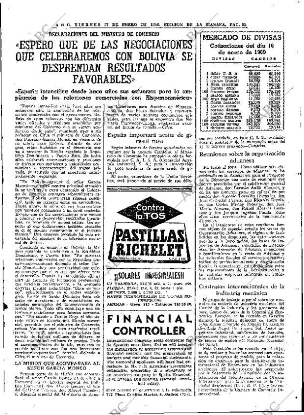 ABC MADRID 17-01-1969 página 51