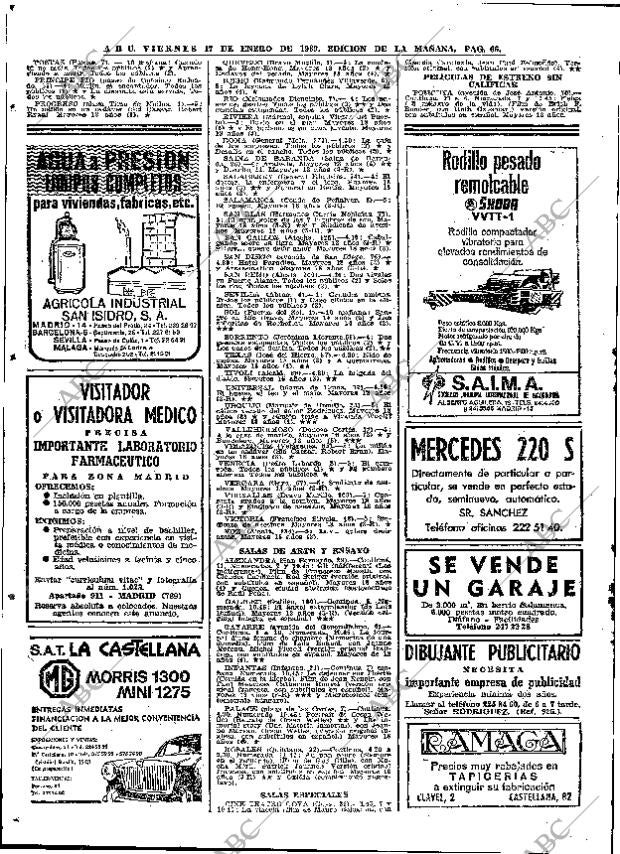 ABC MADRID 17-01-1969 página 66