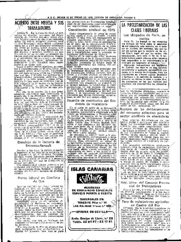 ABC SEVILLA 22-01-1976 página 20