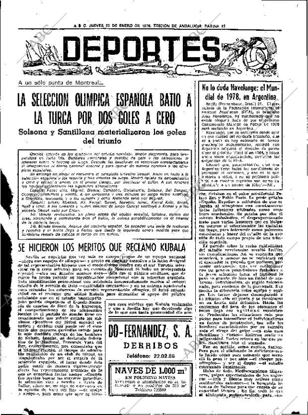 ABC SEVILLA 22-01-1976 página 35