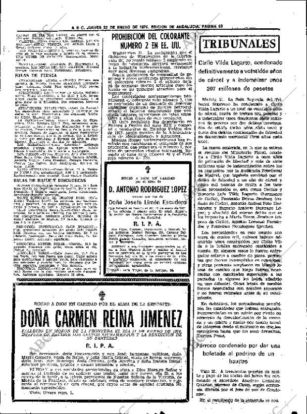 ABC SEVILLA 22-01-1976 página 45